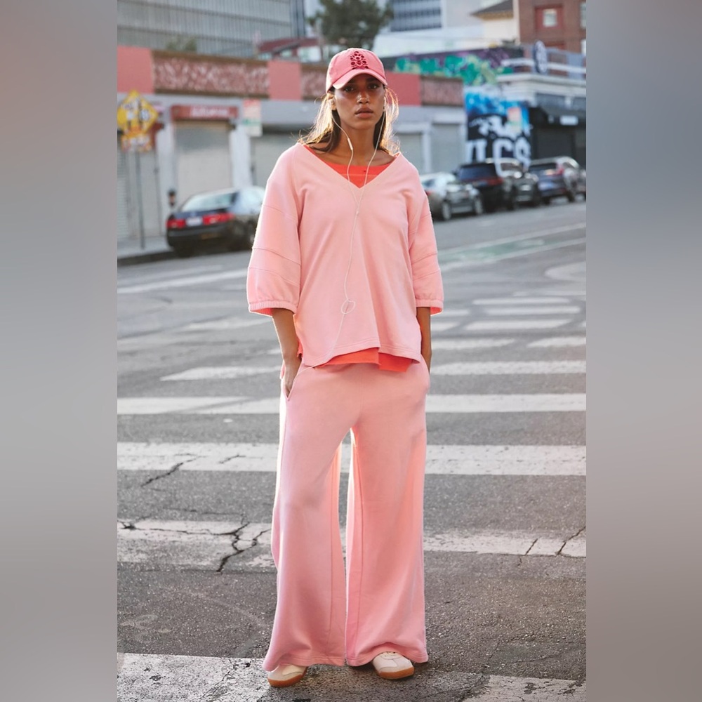 FREE PEOPLE On The Run Set in Pink S